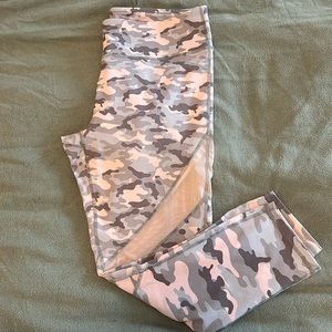 Fabletics Cropped Leggings with Mesh Detail Size M